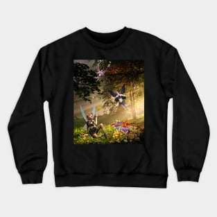 FAERIES HAVING A MUSHROOM PARTY Crewneck Sweatshirt